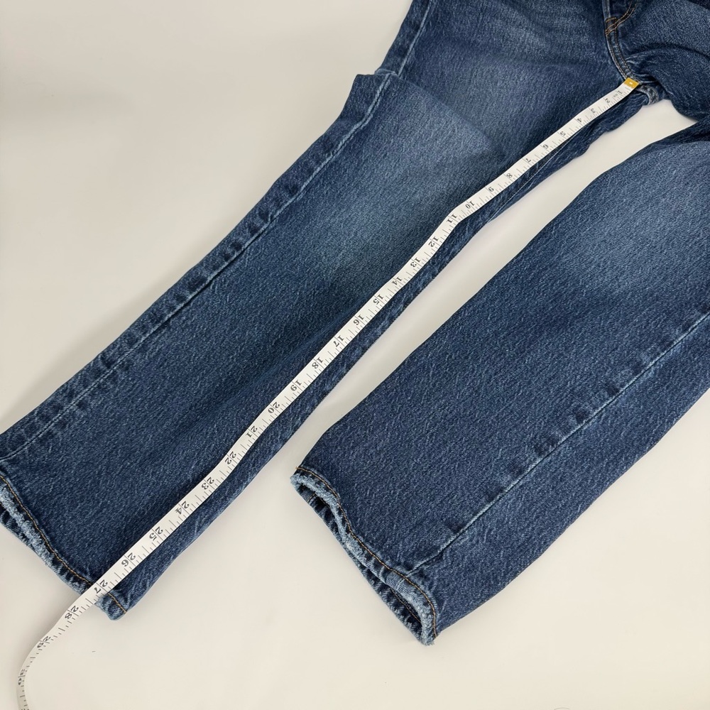 Levi’s Premium Wedgie Straight Jeans Button Fly | Size 27 Medium Wash - Picture 7 of 8